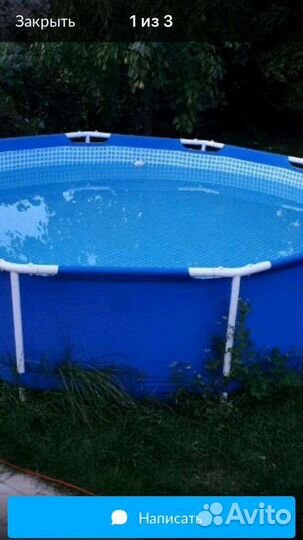 Каркасный бассейн бествей бу