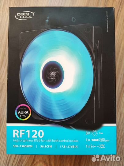 Вентилятор DeepCool rf 120 - 3шт в 1