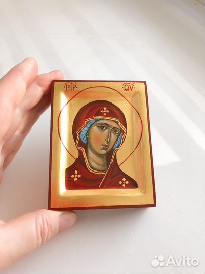 Икона рукописная Богородицы