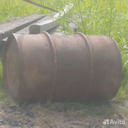 Бочка 200 литров металлическая б/у