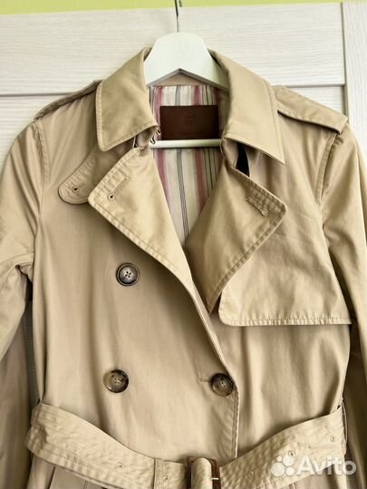 Плащ тренч massimo dutti xs