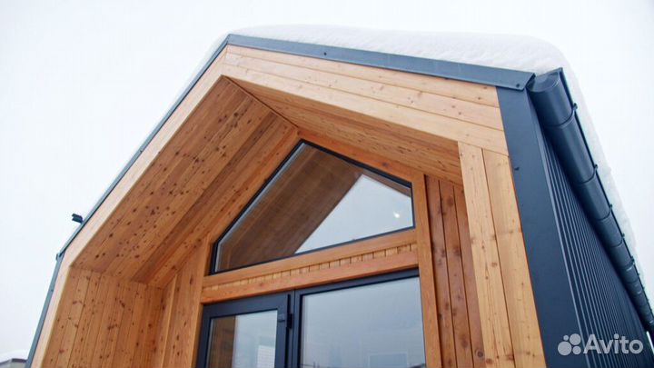 Каркасный дом под ключ 33м2 Барнхаус33