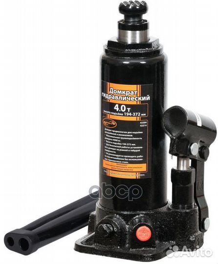 Домкрат бутылочный (4 т) (194-372 мм) 