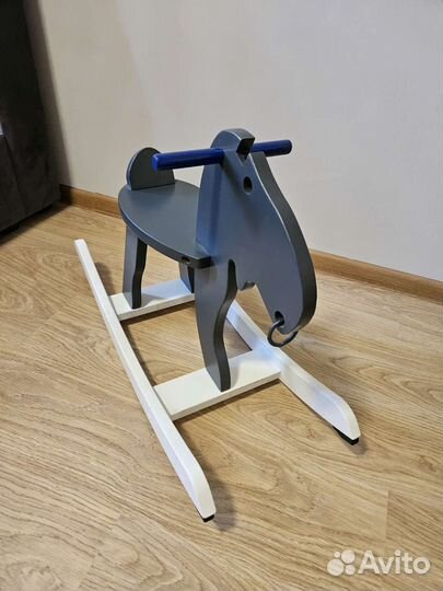Деревянная каталка лошадка IKEA