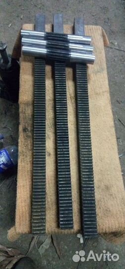 Рейка, шестерня для сборки дровокола