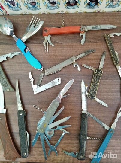 Ножи, складные, перочинные. Лот 23 шт (цена за все