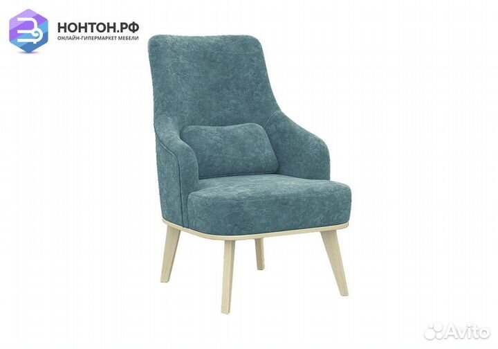 Кресло с высокой спинкой Комфорт-5 синее