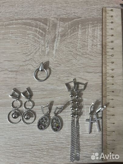 Серебро серьги