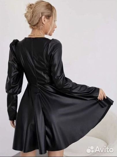 Кожаное платье