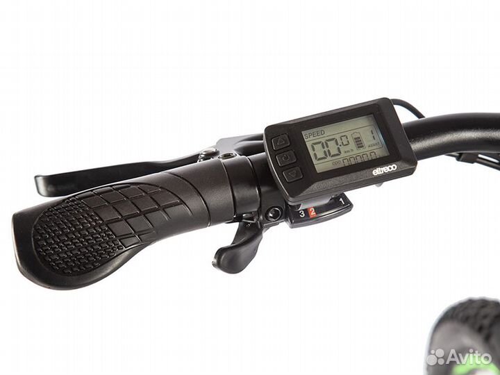 Электровелосипед Eltreco Ultra Max (черно-зеленый)