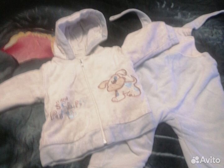 Детские вещи для девочки пакетом 74 80