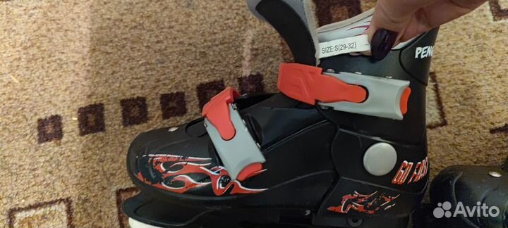 Коньки детские раздвижные 29-32