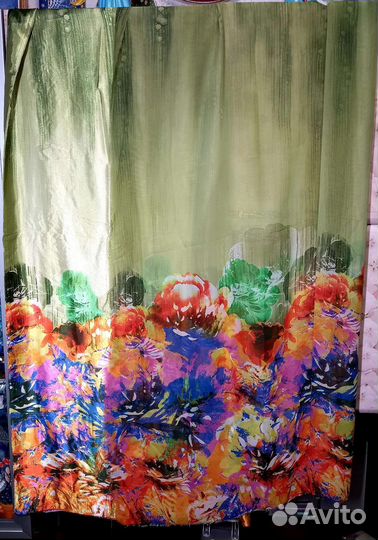 Ткань атлас/шифон эффект 3D