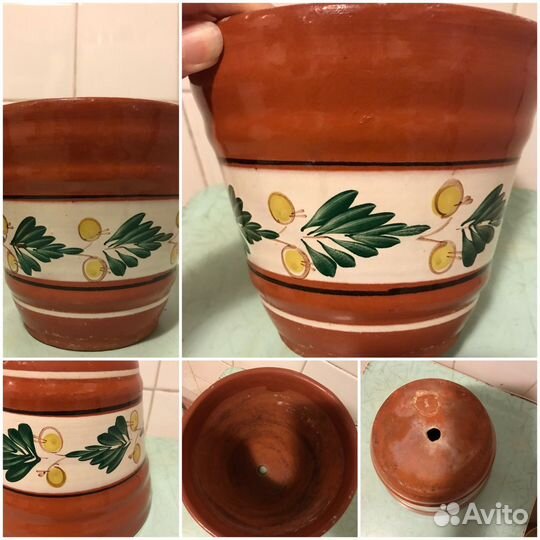 Горшки керамические для цветов б/у