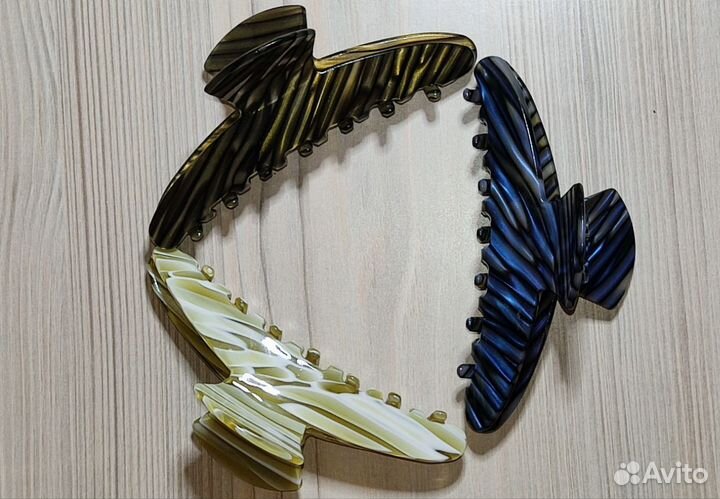 Краб для волос крылья бабочки