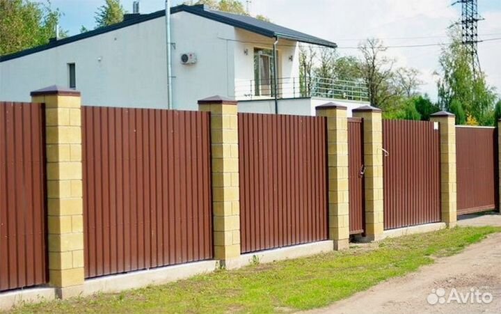 Заборы из профнастила