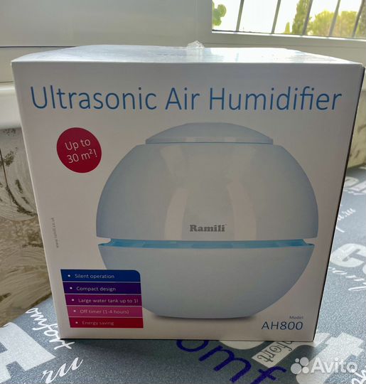 Увлажнитель воздуха RamiliBaby AH800,белый.Десткий