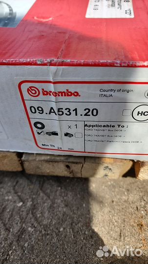 Тормозные диски Ford transit передние и задние