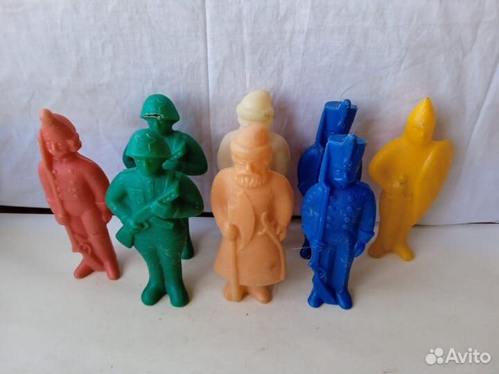 Солдаты советские дутыши СССР пластик солдатики