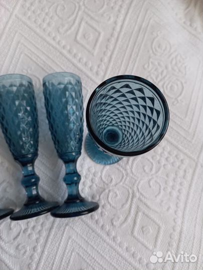 Фужеры для шампанского 6шт новые