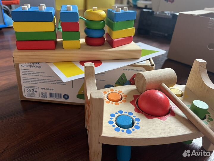 Деревяный сортер стучалка