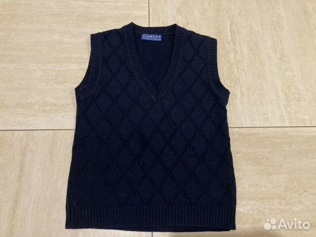 Жилет школьный для первоклассника (синий)