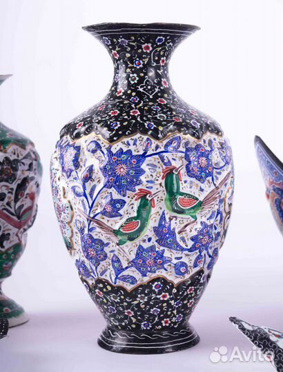 Антикварный набор из 9 предметов 19век Персия