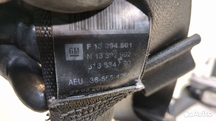 Ремень безопасности левый передний Opel Zafira C 2011