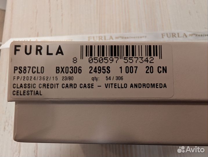 Картхолдер Furla красный, оригинал