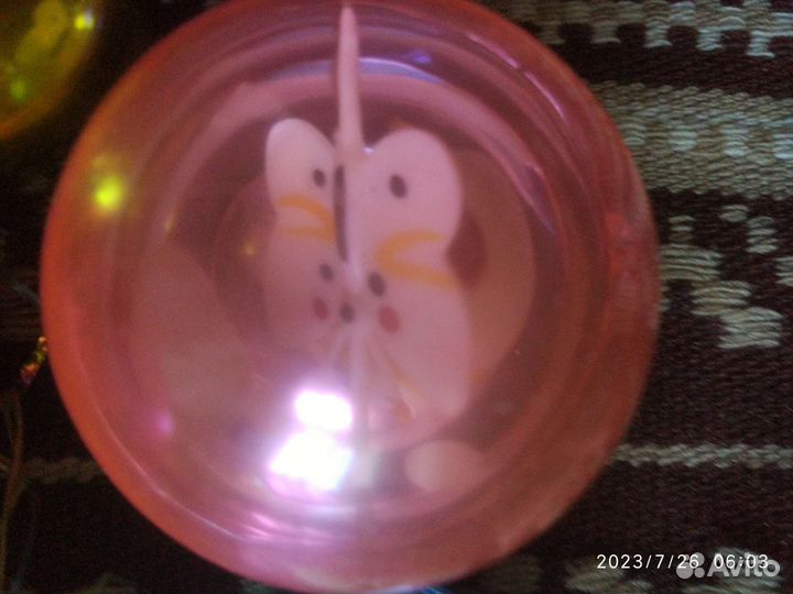 Елочные шары с бабочкой СССР