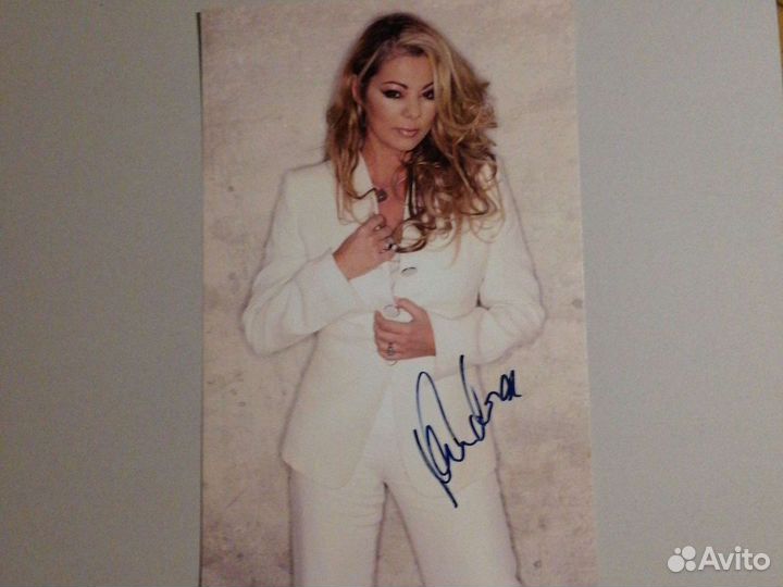 Sandra.Большое фото с оригинальным автографом