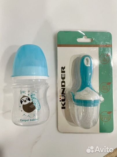 Бутылочка canpol babies и ниблер kunder новый