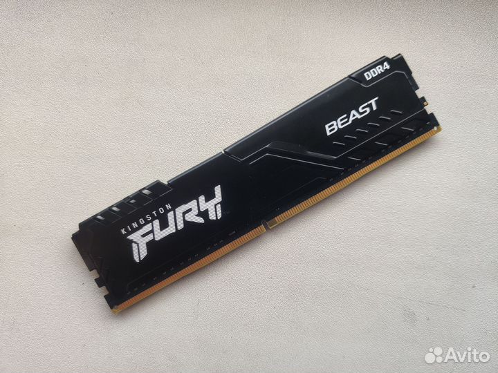 Оперативная память ddr4 hyperx fury 16gb