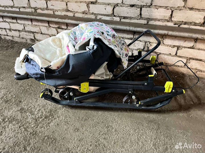 Детские санки коляска ника