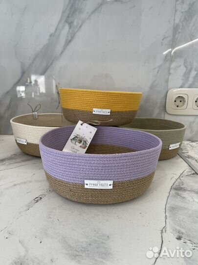 Корзина (джут )интерьерная для хранения