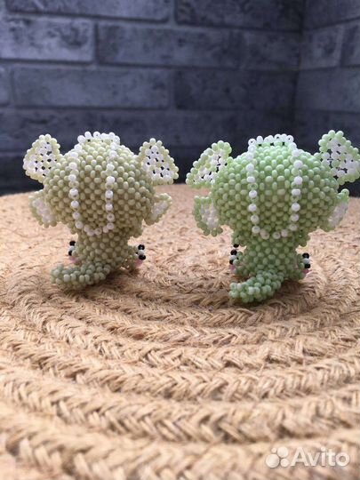 Дракоша амигуруми из бисера