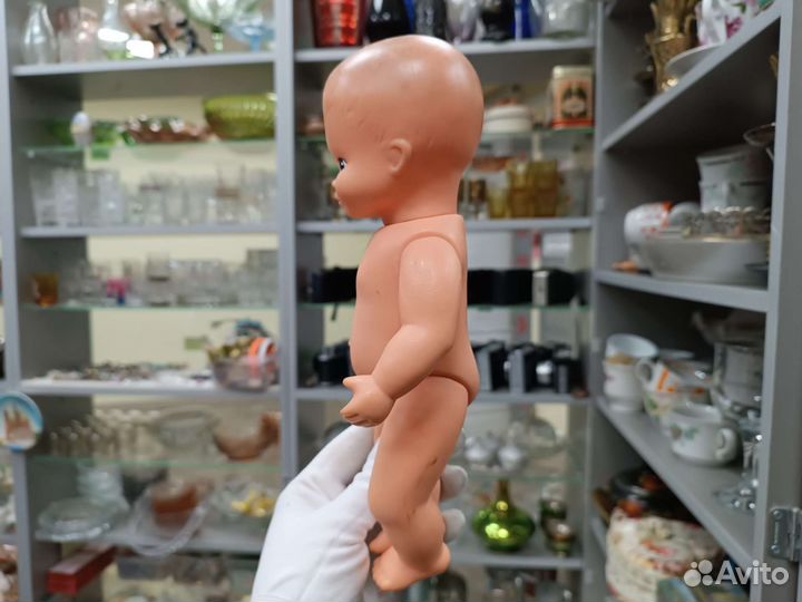 Винтажная Немецкая Кукла Пупсик Резиновая ГДР