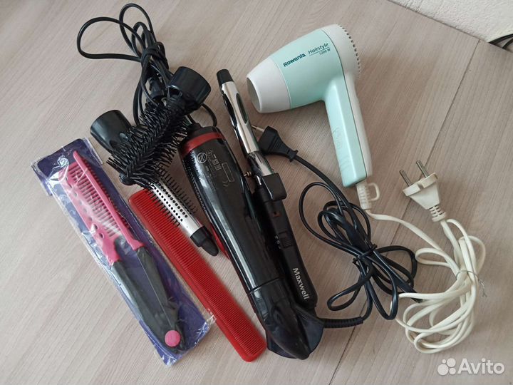Фен щётка и щипцы для волос