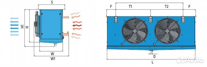 Воздухоохладитель 31 кВт FrigoCool ESR 50.22.6