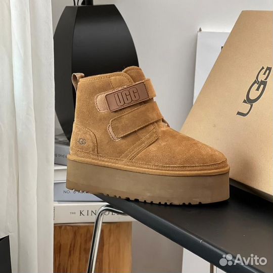 UGG угги Neumel Platform Beige (Арт.4576)