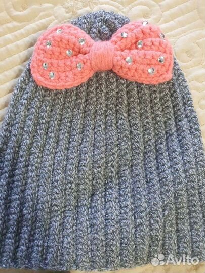Комплект шапка и снуд для девочки