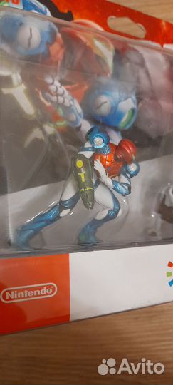 Фигурки Amiibo Самус Аран и E.M.M.I (Metroid)