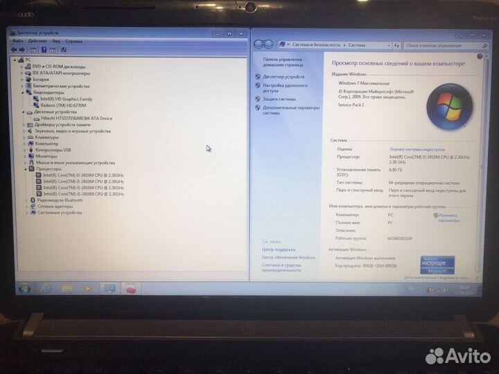 Ноутбук HP Pavilion dv6