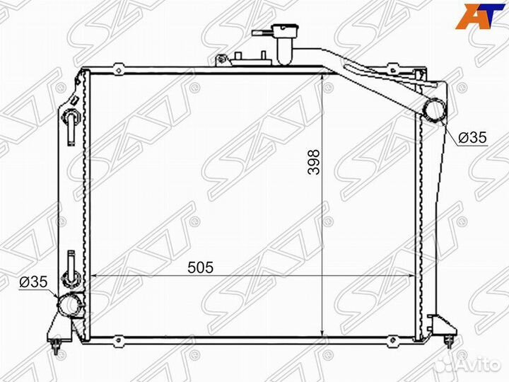 Радиатор toyota hiace RZH10# 90-99 gasoline
