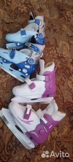 Коньки детские раздвижные с 26