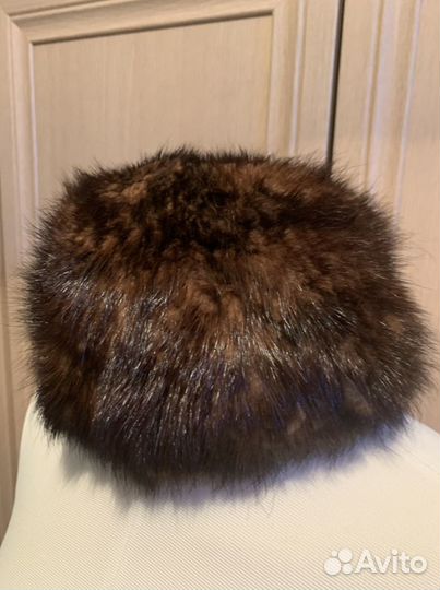 Шапка из норки вязаной