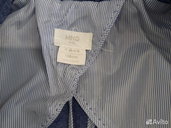 Льняной костюм для мальчика mango