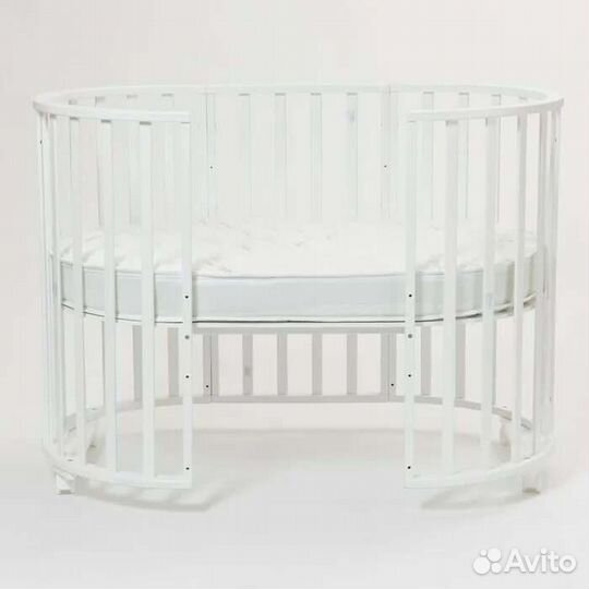 Кроватка трансформер круглая/овальная