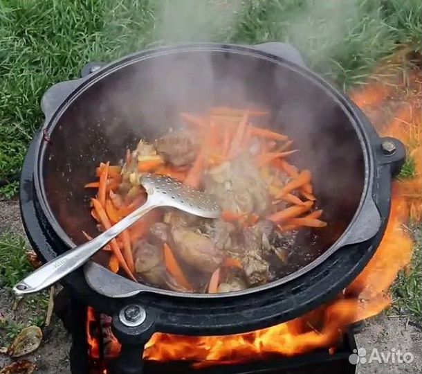 Казан чугунный узбекский