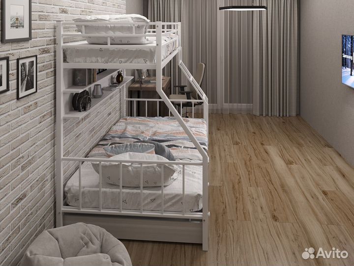 Детская кровать двухэтажная